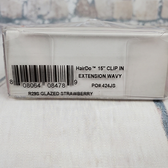 Jessica Simpson Hair Do Clip In Hair Extensions 15" Wavy Glazed Strawberry - Picture 5 of 12